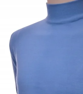 Sweter męski ze stójką z półgolfem półgolf z wełny pod marynarkę XXL 2XL jeans - Swetry męskie - miniaturka - grafika 1