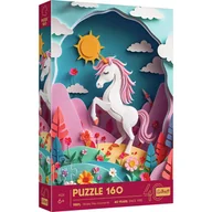 Puzzle - Puzzle, 40-lecie Trefl - Paper Art: Jednorożec, 160 el. - miniaturka - grafika 1