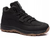 Buty trekkingowe męskie - Big Star Buty trekkingowe męskie TRAPERY WYSOKIE CZARNE ZIMOWE r. 43 - miniaturka - grafika 1