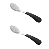 Miseczki i talerzyki dla dzieci - Avanchy Baby Zestaw Łyżeczek Ze Stali Nierdzewnej 6M+ 2 Szt. - miniaturka - grafika 1