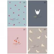 Zeszyty szkolne - 4 X ZESZYT A5, 16 KARTEK, KRATKA, INTERDRUK CUTE GIRL - miniaturka - grafika 1