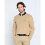 Swetry męskie - POLO RALPH LAUREN Wełniany sweter | Slim Fit | z dodatkiem kaszmiru - miniaturka - grafika 1