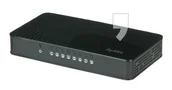 Switche - ZyXEL GS108S Switch 8x1000Mbit QoS plastic - miniaturka - grafika 1
