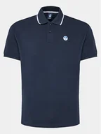 Koszulki męskie - North Sails Polo 692452 Granatowy Regular Fit - miniaturka - grafika 1