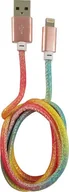 Kable USB - Kabel USB LC-Power USB-A - Lightning 1 m Wielokolorowy 31331C - miniaturka - grafika 1