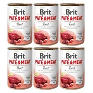 Mokra karma dla psów - Brit Paté & Meat wołowina 6x800 g - miniaturka - grafika 1