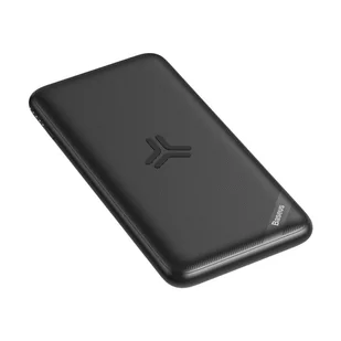 Baseus S10 power bank 10000mAh 18W bezprzewodowa ładowarka Qi 10W USB / USB Typ C PowerDelivery QC3.0 czarny (PPS10-01) - Ładowarki do telefonów - miniaturka - grafika 7