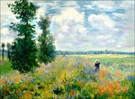 Plakaty - Galeria Plakatu, Plakat, Pole Maków Argenteuil, Claude Monet, 59,4x42 cm - miniaturka - grafika 1