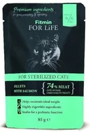 Mokra karma dla kotów - Fitmin For Life Saszetka Sterilized Salmon 24x85g Kup więcej za mniej! 159zł - miniaturka - grafika 1