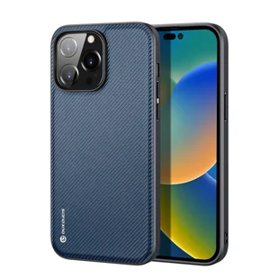 Dux Ducis Fino etui pokrowiec pokryty nylonowym materiałem iPhone 14 Pro niebieski - Etui i futerały do telefonów - miniaturka - grafika 1