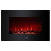 Kominki elektryczne - Cecotec Kominek Elektryczny Warm 3500 Curved Flames 2000W - miniaturka - grafika 1