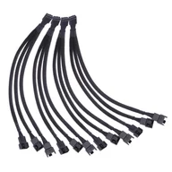 Chłodzenie procesora - 4X Kabel Rozdzielacz Rozgałęziacz Wentylatora Pwm 4 Pin 3 Pin Przedłużacz - miniaturka - grafika 1
