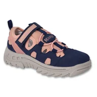 Buty dla dziewczynek - Befado obuwie dziecięce trek 415X008 niebieskie - miniaturka - grafika 1