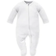 Pajacyki dla niemowląt - PINOKIO PAJAC NIEMOWLĘCY SUWAK BIAŁE LOVELY DAY 62 - miniaturka - grafika 1