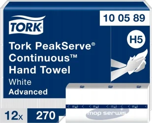 Tork Tork PeakServe Continuous - Ręcznik papierowy do miejsc o dużym natężeniu z funkcją QuickDry, Advanced, H5 - Biały - Ręczniki papierowe - miniaturka - grafika 1