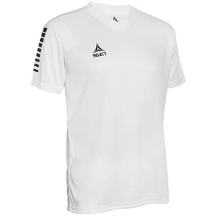 Koszulki sportowe męskie - Koszulka piłkarska poliestrowa męska Select PISA biała - grafika 1