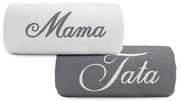 Ręczniki - pat15.net Komplet małych ręczników 50x100 haft Mama i Tata 1043 - miniaturka - grafika 1