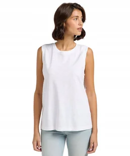 T-shirt Lee PLAIN MUSCLE TANK 112363639 Bright White S - Koszulki i topy damskie - miniaturka - grafika 1