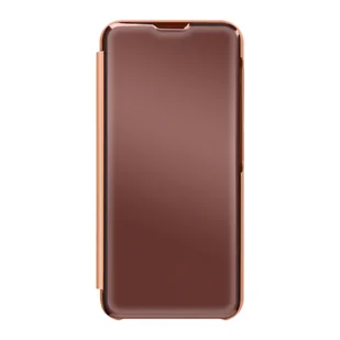 Etui Clear View do Samsunga Galaxy S23 z osłoną lustrzaną Podstawka wideo w kolorze różowego złota - Etui i futerały do telefonów - miniaturka - grafika 1