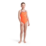 Stroje kąpielowe dla dziewczynek - Strój kąpielowy dziewczęcy Star Graphic Swimsuit Lightdrop Back - miniaturka - grafika 1