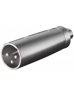 Wentronic XLR adapter 3-biegunowy XLR na wtyk cinch Kupplung, 1 szt. 27458-GB - Złącza, przejściówki, adaptery - miniaturka - grafika 1