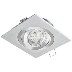 Oprawa punktowa wpuszczana kwadrat JOTA K/1 srebrna (aluminium szczotkowane) LUX01243LUX01243 - Oprawy, klosze i abażury - miniaturka - grafika 1