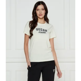 Guess Jeans T-shirt Regular Fit - Koszulki i topy damskie - miniaturka - grafika 1