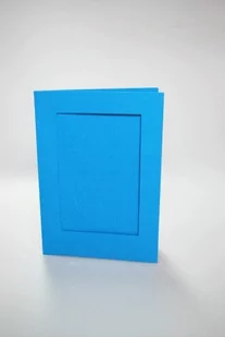 Haft krzyżykowy - Kartki z prostokątnym psp błękitne - Pasmanteria - miniaturka - grafika 1