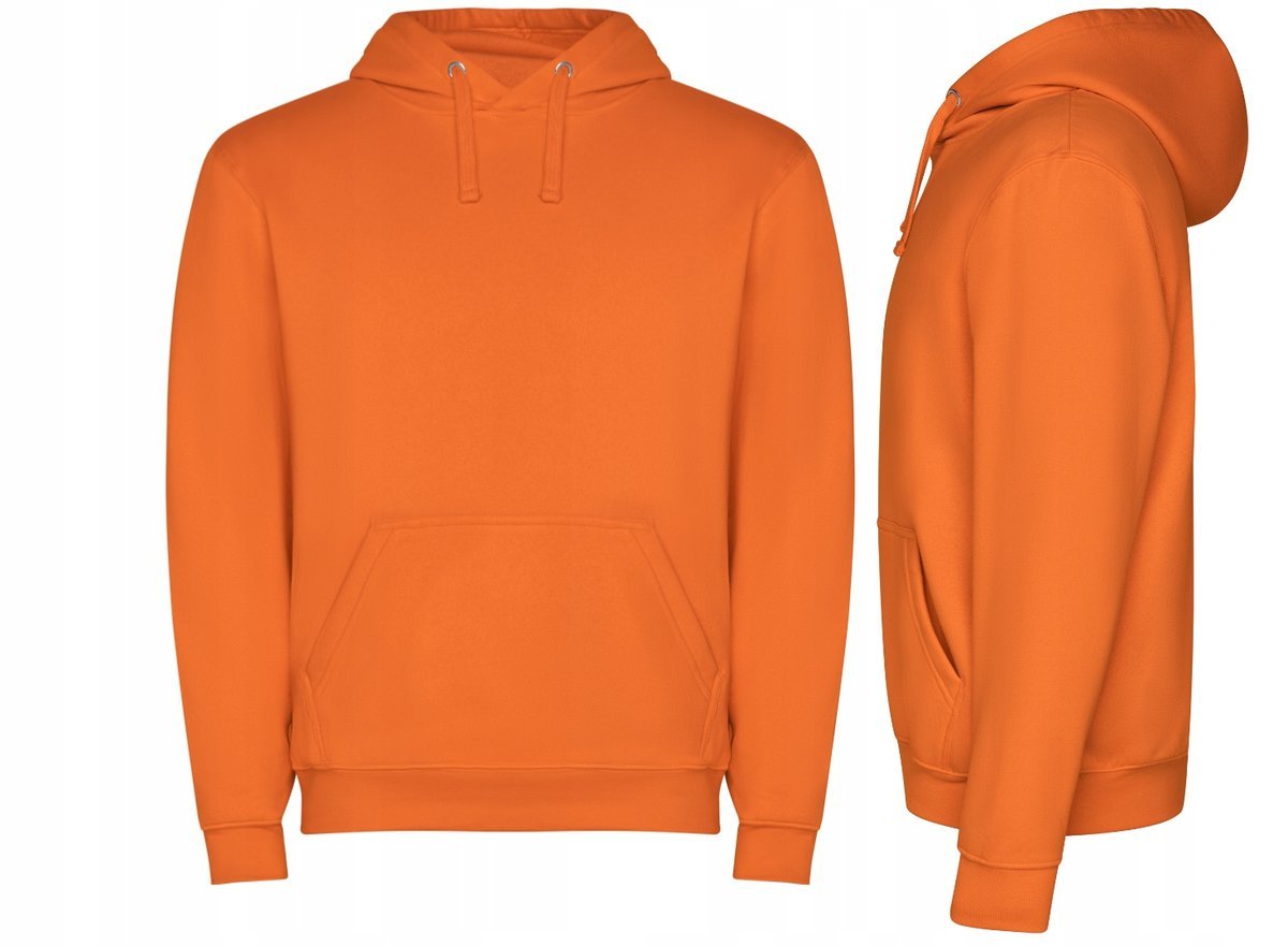 Bluza Dresowa z Kapturem Kangurka JAKOŚĆ ROLY Capucha SU1087 POMARAŃCZ XXL