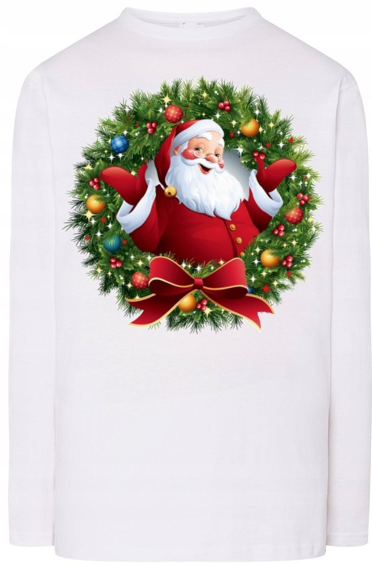 Mikołaj Męska Modna Bluza Longsleeve r.XS