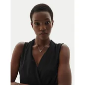 Naszyjniki - Naszyjnik Guess JUBN04 606JW Srebrny - miniaturka - grafika 1