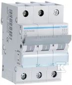 Bezpieczniki elektryczne - Hager WYŁ.NMP.3/ 6A C 6KA - miniaturka - grafika 1