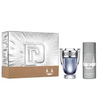 Zestawy perfum męskich - Paco Rabanne Invictus 100ml woda toaletowa + 150ml dezodorant - miniaturka - grafika 1