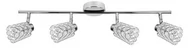 Lampy sufitowe - Candellux YORK listwa 4X40W G9 Chrom KRYSZTAŁKI PRZEŹROCZYSTE 94-00118 - miniaturka - grafika 1