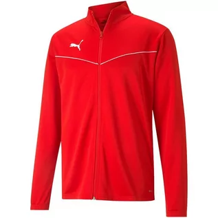 Bluzy męskie - Bluza Męska Puma Teamrise Training Poly Jacket Czerwona 657392 01-M - grafika 1