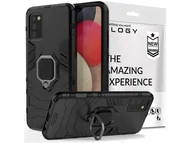 Akcesoria do tabletów i e-booków - Etui Alogy Stand Ring Armor do Samsung Galaxy A02s/ A03s 164mm czarne - miniaturka - grafika 1