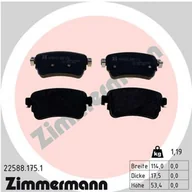 Klocki hamulcowe - Klocki hamulcowe - komplet ZIMMERMANN 22588.175.1 - miniaturka - grafika 1