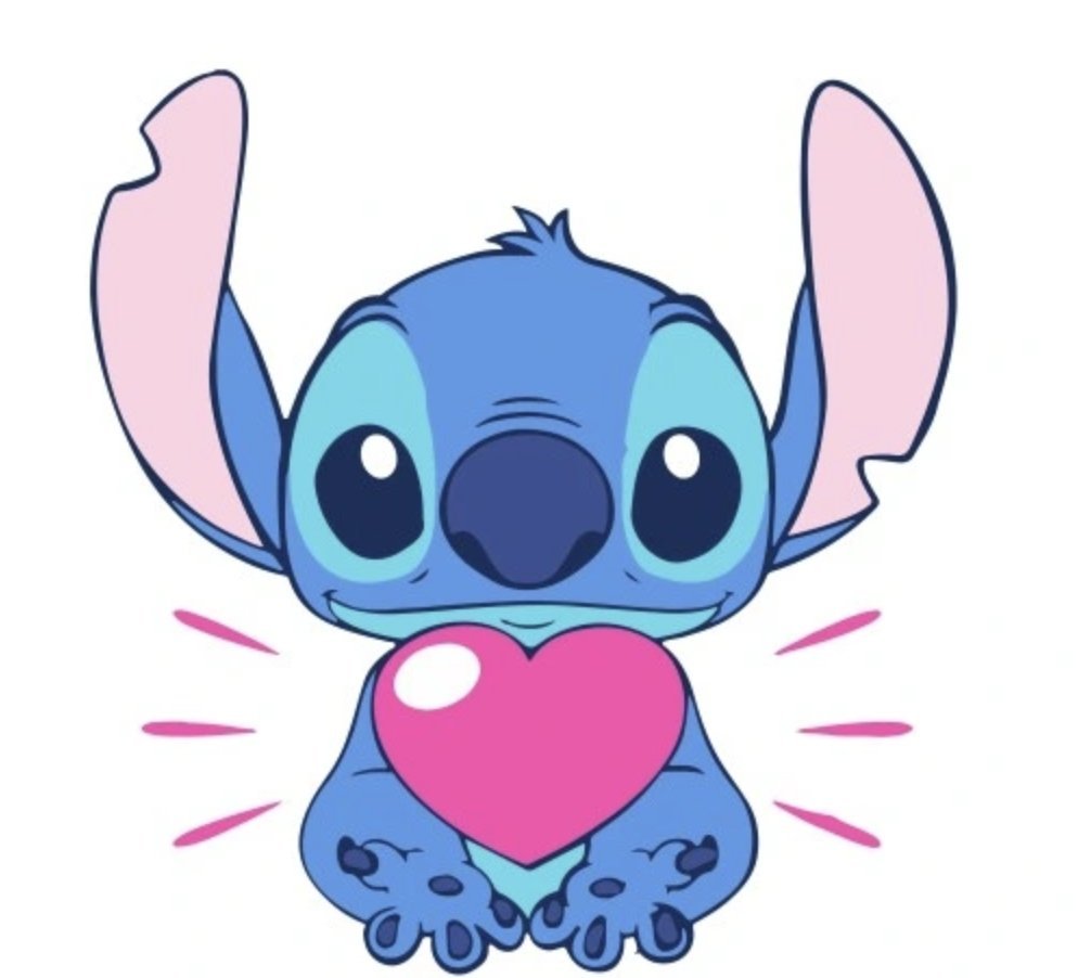 Naklejka Uv Wypukła Ozdobna DTF UV Aplikacja Sitch Stitch Bajka Love