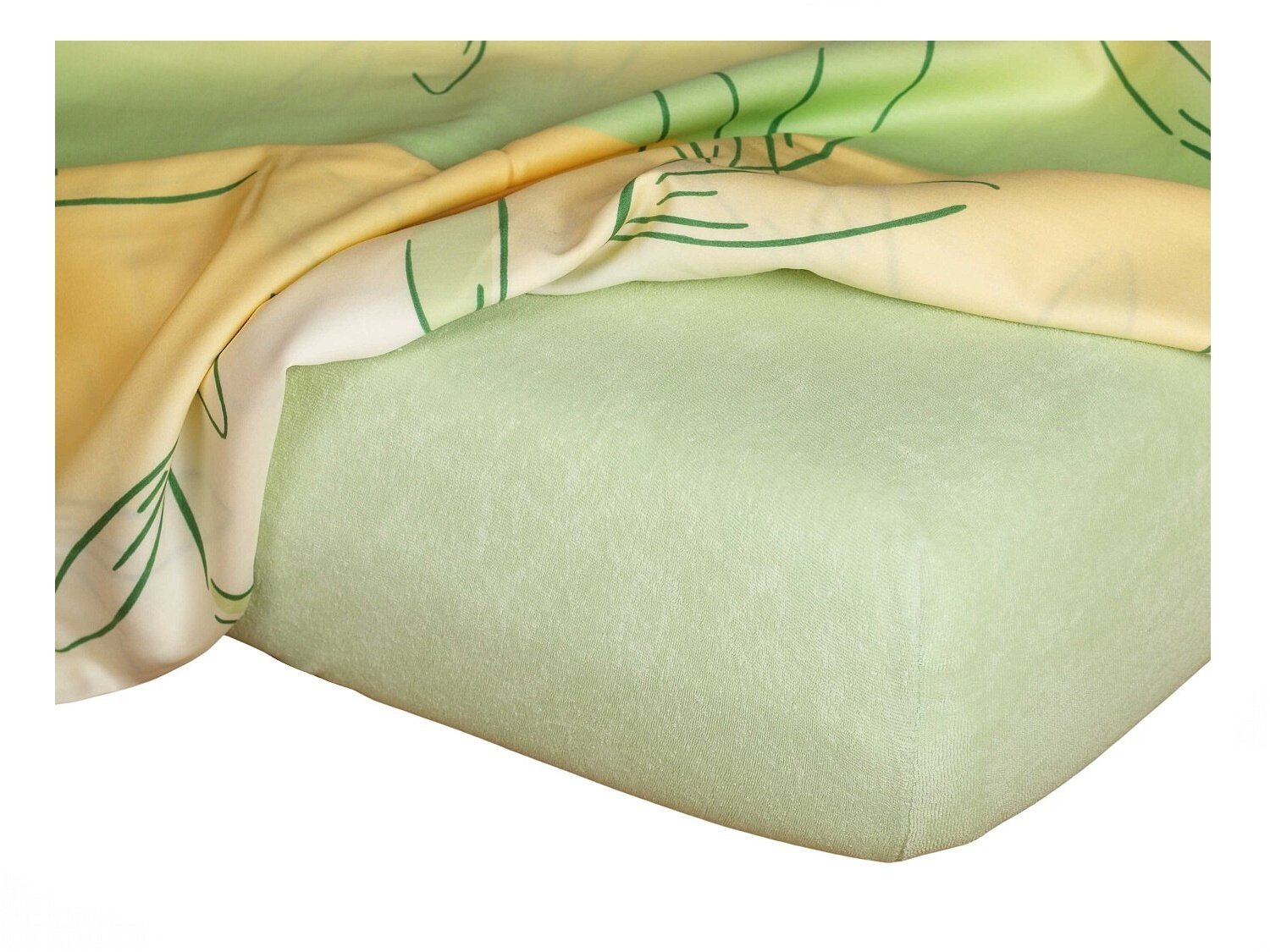 Dadka Prześcieradło frotte groszkowe 60x120x10 cm