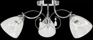 ELEM Potrójna chromowana lampa sufitowa z kryształkami 8962/3 8C z serii WENUS - Lampy sufitowe - miniaturka - grafika 1