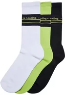 Skarpetki męskie - Urban Classics Skarpety unisex Loading Socks 3-pak biały/czarny/frozenyellow 47-50, White/Black/Frozenyellow, 47-50 EU - miniaturka - grafika 1