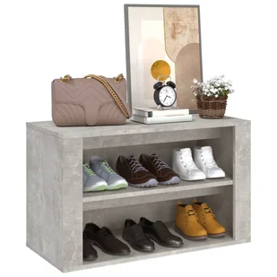 Lumarko Półka na buty, betonowa szarość, 75x35x45 cm - Szafki na buty - miniaturka - grafika 5