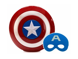 KAPITAN AMERYKA ŚWIECĄCA TARCZA Z DŹWIĘKIEM MASKA - Dodatki do strojów karnawałowych - miniaturka - grafika 1