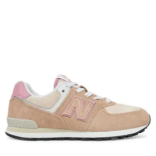 Sneakersy New Balance GC574QTC Brązowy - Buty dla dziewczynek - miniaturka - grafika 1