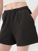 Spodenki damskie - 4F Spodenki casual z dzianiny waflowej damskie 4FRSS25TSHOF699-20S Czarny Roz. S - miniaturka - grafika 1