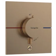 Baterie podtynkowe - HANSGROHE 15575140 ShowerSelect Comfort E Bateria termostatyczna, podtynkowa do 1 odbiornika z dodatkowym wyjściem Brąz Szczotkowany - miniaturka - grafika 1