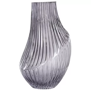 Wazon na kwiaty szklany 36 cm szary MYRSINA - Wazony i flakony - miniaturka - grafika 1