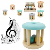 Pchacze - Grzechotka Drewniana Sensoryczna Piłki Dla Dzieci Kulki Dźwięk Edukacja - miniaturka - grafika 1