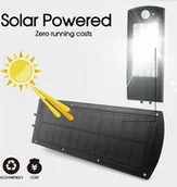 Lampy ogrodowe - Kinkiet Lampa solarna 48W z pilotem, czujnikiem ruchu i zmierzchu - miniaturka - grafika 1