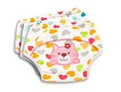 Pieluchy - Sensillo, majtki treningowe z haftem dziewczynka opakowanie 3szt - miniaturka - grafika 1